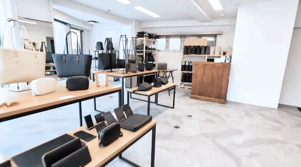 HushTug原宿表参道店の店内