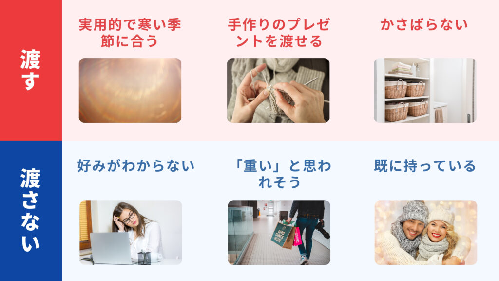 マフラーのプレゼントに対する印象とその理由