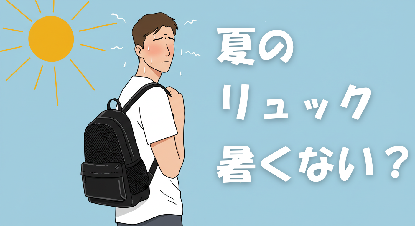 夏のリュック　暑くない？