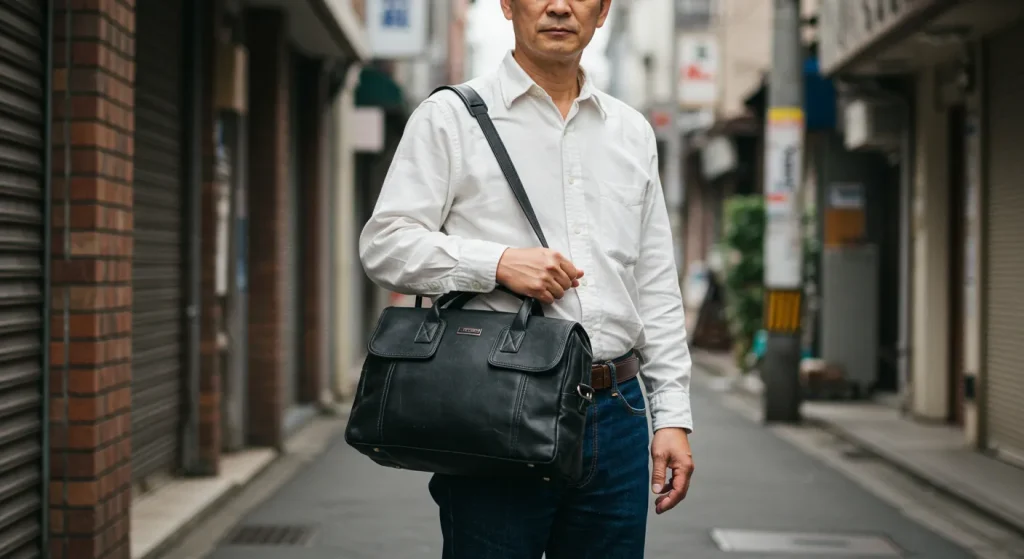 イメージ:おじさん見えするセカンドバッグ