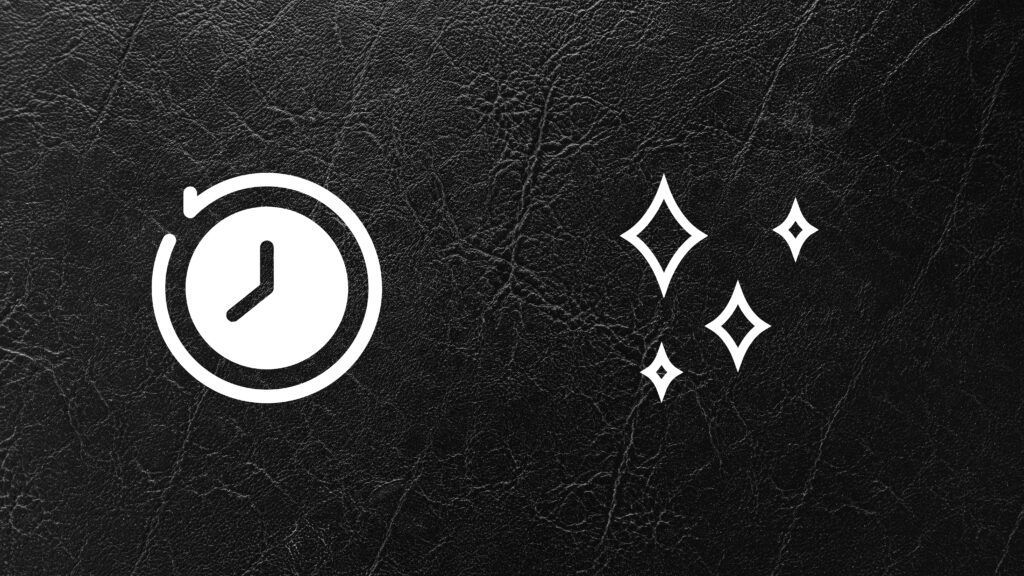 本革の経年変化のイメージ