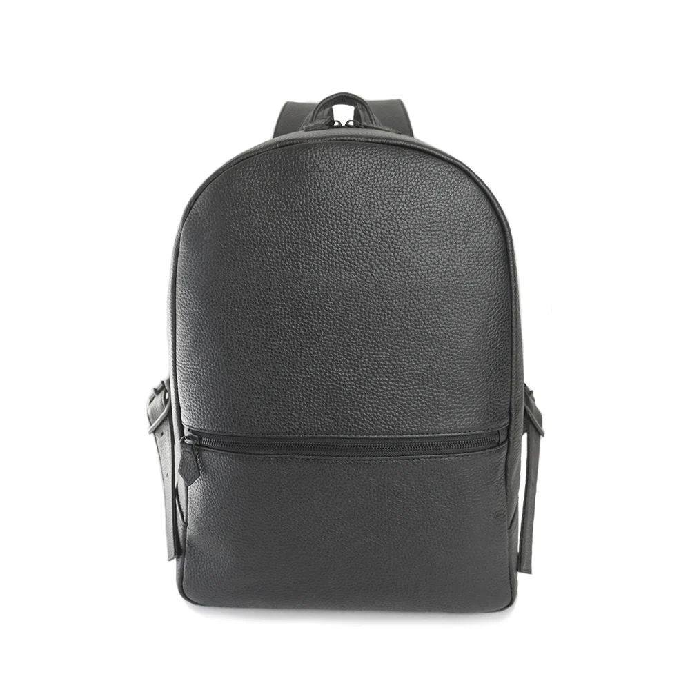 HushTugのレザーバックパック　ブラック