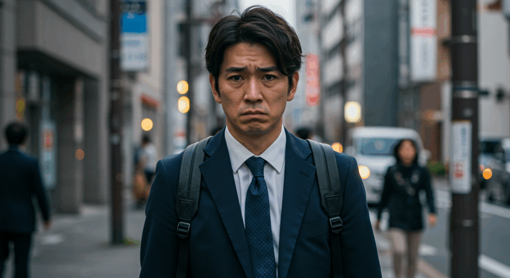 困っている男性