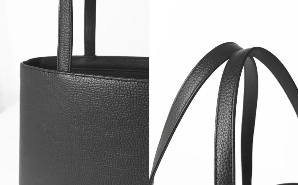 トートバッグの手提げの画像