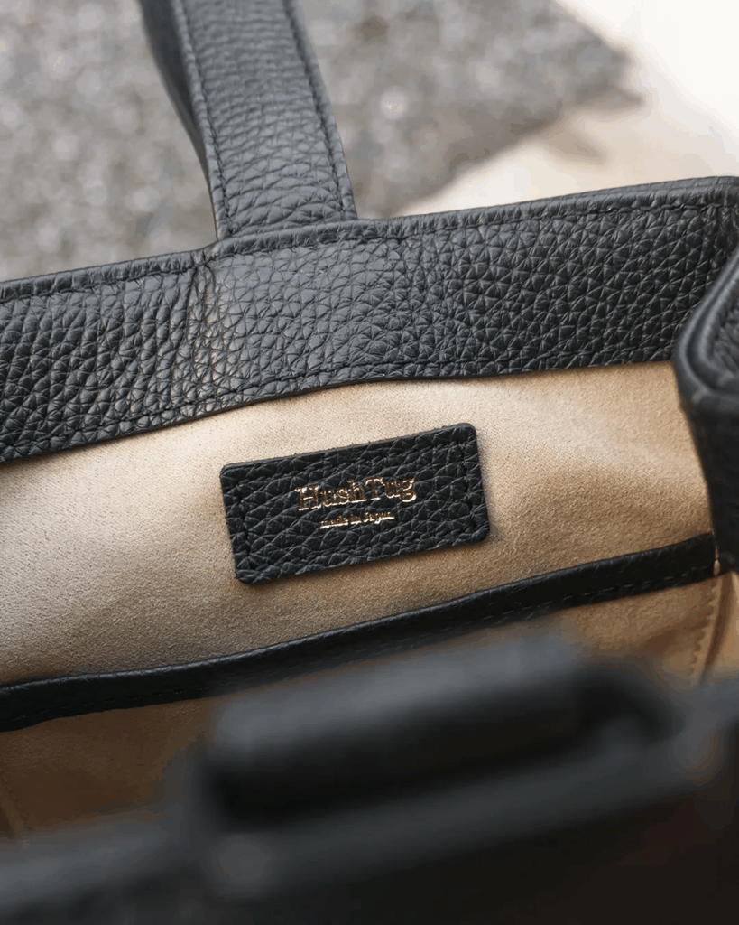 HushTug　巾着レザーバッグ