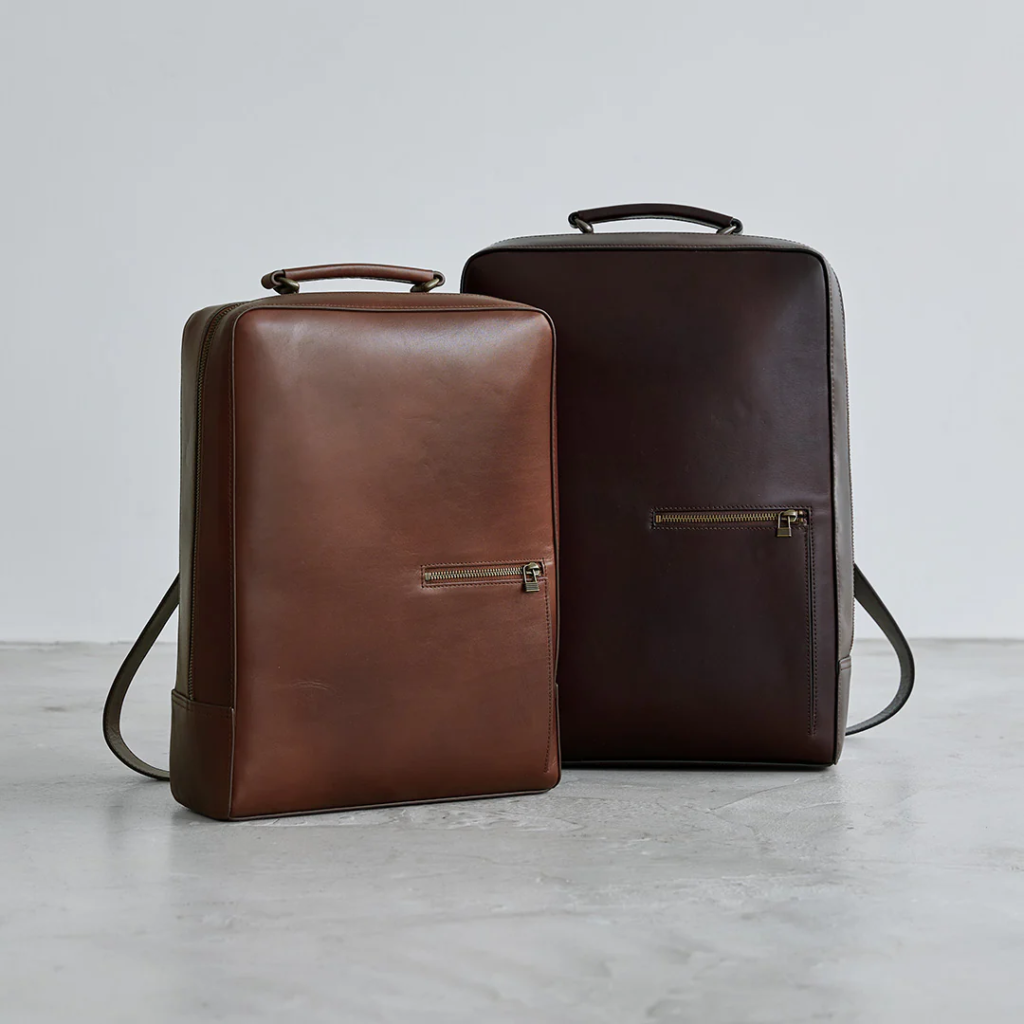 マザーハウス｜アンティークレザー スクエアバックパック