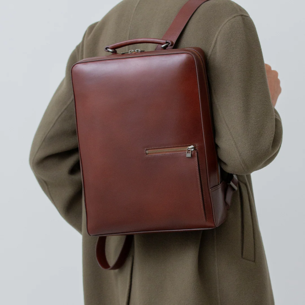マザーハウス｜アンティークレザー スクエアバックパック