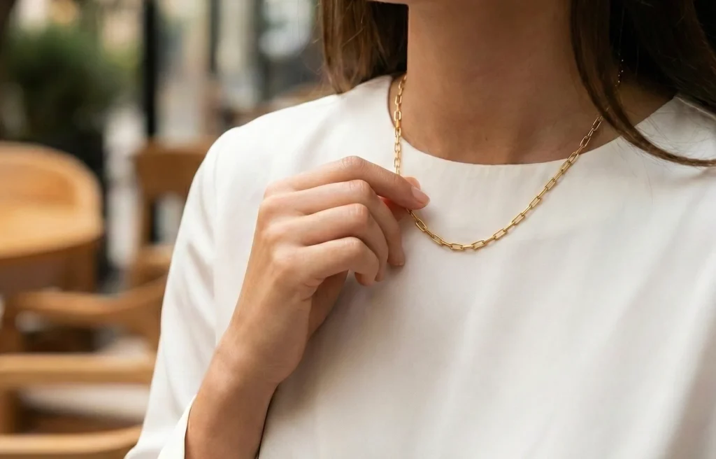 ネックレスを使用しているイメージ画像