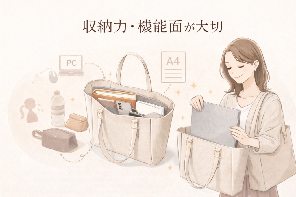 「収納力・機能面が大切」毎日使うからこそ、使いやすさを重視