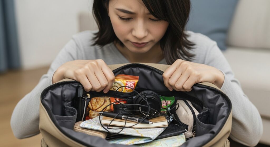 使いにくいリュックのイメージ画像